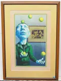 Wandertag 3.b. by Rudolf Hausner, 1979, color lithograph, offered Sep 2021