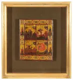 Russisch, Ende 19.Jh by Viergeteilte Ikone, tempera, sold Sep 2021