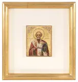 Russisch, Ende 19.Jh by Hl. Nikolaus, tempera, sold Sep 2021