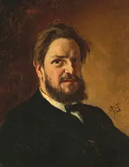 Bildnis von Herrn Täuble, 1871 by Frank Buchser, oil on canvas, sold Sep 2021