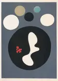 Gris-noir by Jean Arp, 1966, color lithograph, sold Sep 2021