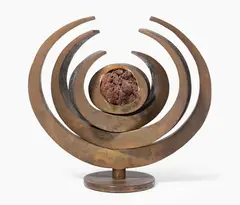 Ohne Titel by André E. Bucher, bronze, sold Sep 2021
