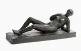 Liegender Akt by Margrit Gsell-Heer, 1930, bronze, sold Sep 2021