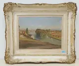 Zürich, der Platzspitz by Joseph Alois Wolfgang von Deschwanden, oil on canvas, sold Sep 2021
