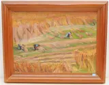 Ernte", 1936 by Martha Pfannenschmid, oil on canvas, offered Sep 2021
