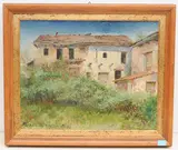 Hausgemäuer Vairano Ticino", 1950 by Martha Pfannenschmid, oil on canvas, offered Sep 2021