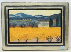 Goldene Reben by Kathy Thys, oil on canvas, sold Sep 2021