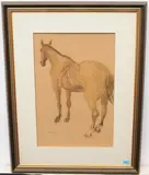 Pferd by Pietro Chiesa, watercolor, offered Sep 2021