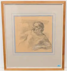Sitzende Frau by Thomas Ernst Gubler, pencil, offered Sep 2021
