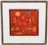 Landschaft by Hans Rudolf Strupler, mixed media, sold Sep 2021