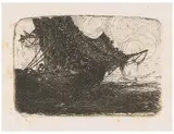 La Caravelle by Rodolphe Bresdin, etching, offered Jun 2021
