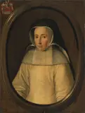 Bildnis einer Äbtissin, wohl aus der Familie Herff by Holland, 1664, 1664, oil on panel, offered Jun 2021