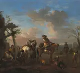 Kopie des 18.Jhs by Philips Wouwerman, oil on canvas, offered Jun 2021