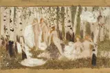 Badende Nymphen by Alexander Rothaug, oil, sold Jun 2021