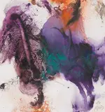 Abstrakte Komposition by Kim En Joong, 1996, oil on canvas, sold Jun 2021