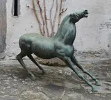 Cavallo Ferito by Bruno Cassinari, 1970, bronze, sold Jun 2021