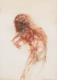Der Tod by Walter Pichler, 1978, watercolor, sold Jun 2021