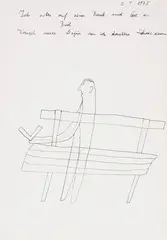 O.T. 1975 by Oswald Tschirtner, ink, sold Jun 2021