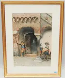 Römische Porte mit Wachthabenden by Scipione Simoni, watercolor, offered Jun 2021