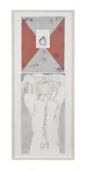 Untitled by Francesco Clemente, etching on paper, sold Feb 2024
