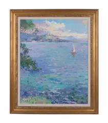 Untitled by Pierre Bittar, oil on canvas, sold Jan 2024