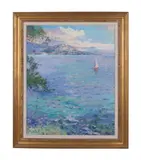 Untitled by Pierre Bittar, oil on canvas, sold Jan 2024