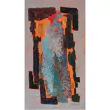Abstract Composition by Alexander Orloff, 1963, oil on board, sold Nov 2022