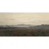 Untitled (Western Scene with Stagecoach) by Frank Magsino, oil on masonite, sold Nov 2022