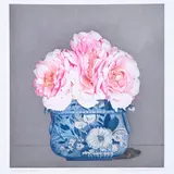 Bowl of Roses by Beth Van Hoesen, 1979, etching with aquatint, sold Nov 2022