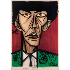Torero by Bernard Buffet, 1966, lithograph in colors, sold Nov 2022
