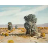 Untitled (Country Road) by Bill Bender, oil on canvas, sold Nov 2022