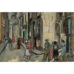 Untitled by Maud Gerard, oil on paper laid down on board, sold Nov 2022