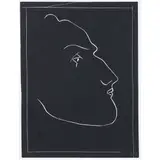 Profil d'Homme" from "Pasiphae by Henri Matisse, 1944, linocut on BFK Reves, sold Nov 2022