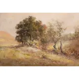 Untitled (Springtime in the Foothills) by Charles Henry Harmon, oil on board, sold Nov 2022