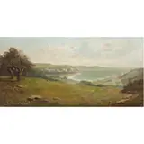 Untitled (California Coast) by Richard de Treville, oil on canvas, sold Nov 2022