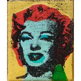 Andy Warhol Marilyn Monroe (Yellow) by Richard Pettibone, 1973, screenprint and acrylic on canvas, sold Dec 2022