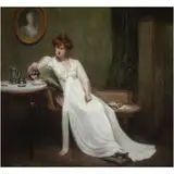 Le Petit Dejeuner (Luncheon)," circa by Caroline Rose Callahan, oil on canvas, sold Dec 2022