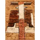 Personage by Jan Lebensztejn, 1959, gouache on paper, sold Dec 2022