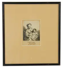 Le Jeune Mere by Cornelis Bega, circa 1650, etching, sold Oct 2025