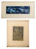 Untitled by Jože Horvat-Jaki, Mixed Media Paintings with Gilt, sold Aug 2024