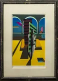 Bauhaus Figure by Xanti Schawinsky, Serigraph in Colors, sold Aug 2024