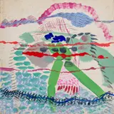 Abstract Composition by Eva Bouzard-Hui, Oil on Canvas, sold Aug 2024