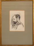 Ambroise Vollard by Pierre-Auguste Renoir, 1904, Lithograph, sold Aug 2024