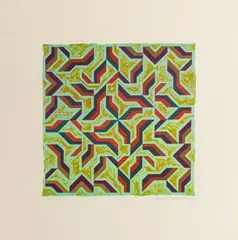 Abstract Composition by Hiroshi Murata, Screenprint in Colors, sold Aug 2024