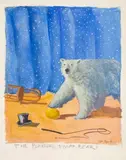 The Playful Polar Bear by Michael Paraskevas, Acrylic on Paper, sold Aug 2024