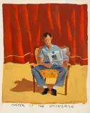 Master of the Universe by Michael Paraskevas, circa 1989, Acrylic on Paper, sold Aug 2024