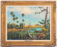 Everglades Beauty by M.E. Wien, Oil on Canvas, sold Aug 2024