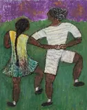 Central Park by Kayo Lennar, 1998, Oil on Canvas, sold Aug 2024