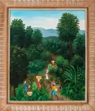 Landscape Scene by Raymond Dorleans, Oil on Canvas, sold Aug 2024