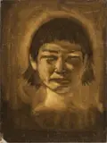Portrait by Kayo Lennar, 1969, Oil on Canvas Board, sold Aug 2024